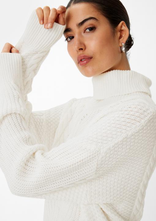Actual product image Comma Strickpullover Strickpullover mit Ajour-Muster (44)