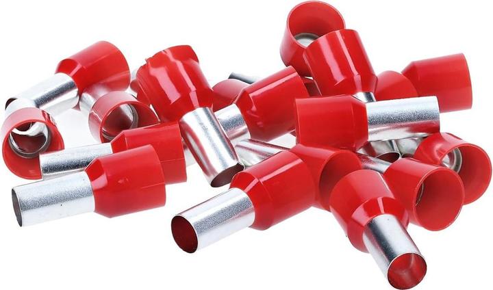 Produktbild Kalitec 50 Stück AE3516RT Aderendhülsen isoliert 35mm² 16mm lang rot I Made in Germany I Industriequ