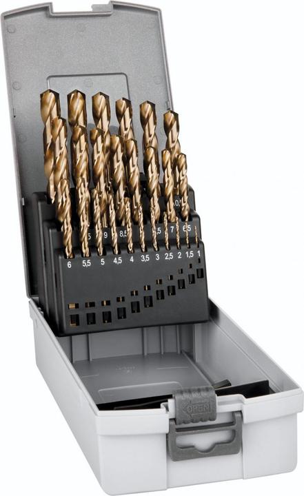 Productafbeelding Alpen Cassette HSS Cobalt boor GRIP DIN 338 RN 3-kant KP 25 25 stuks Ø 1,0-13,0x0,5mm (1 mm - 13 mm)