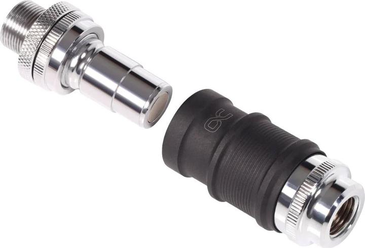 Actual product image Alphacool ANK ES quick-release fastener BLH1A PushIn Set IG-IG with bulkhead fitting