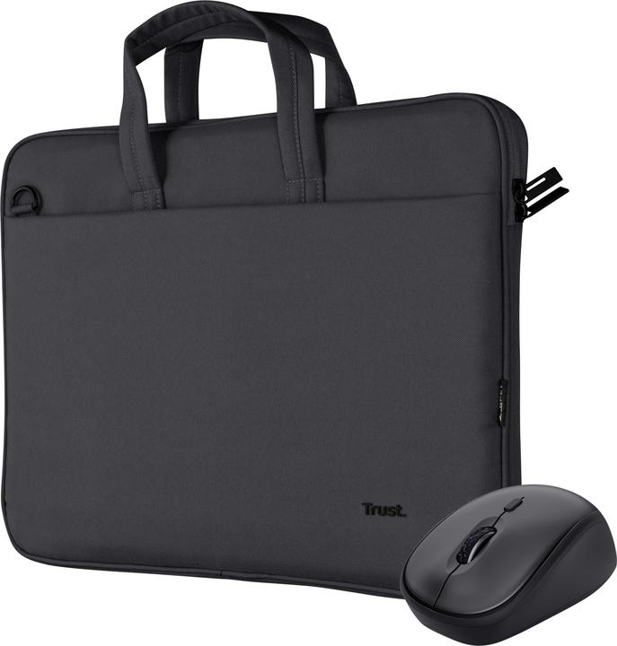 Produktbild Trust Bologna Bag And Mouse Set Black (16", Universal)