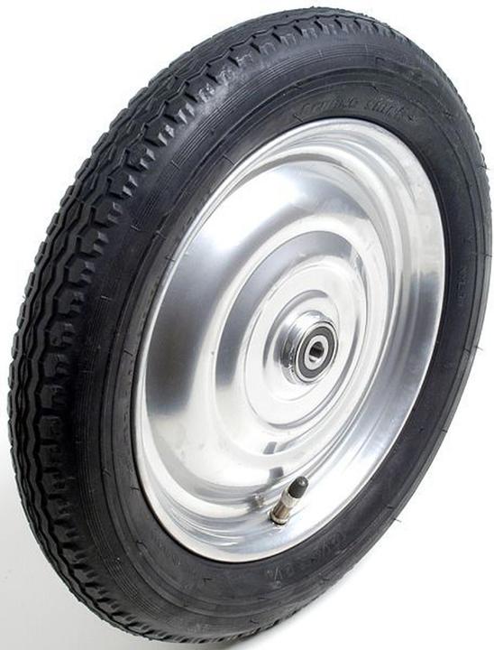 Vitelli Scheibenrad 12-1/2", ø10mm-Rillenlager, bereift (Hinterrad, 12")