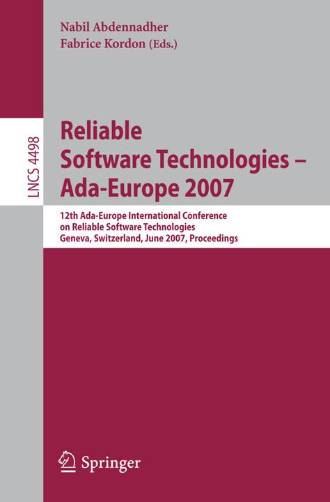 Reliable Software Technologies - Ada-Europe 2007 (Fabrice Kordon, Nabil Abdennadher, 2007)