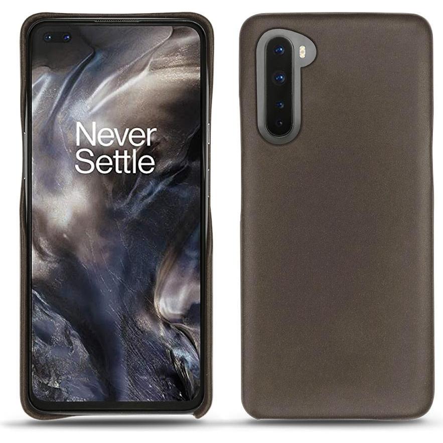 Thumbnail - Noreve Lederschutzhülle (OnePlus Nord), Smartphone Hülle, Grau