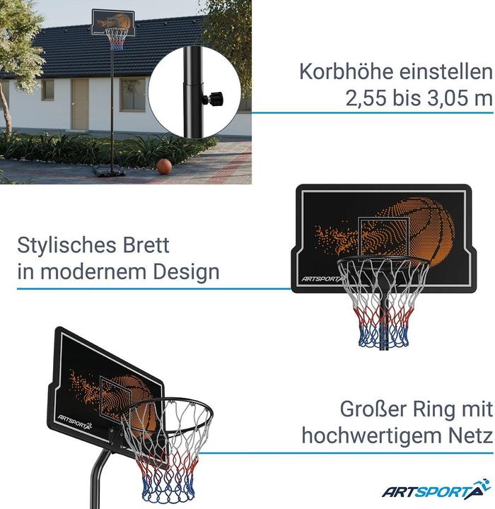 Immagine prodotto Juskys Canestro da basket