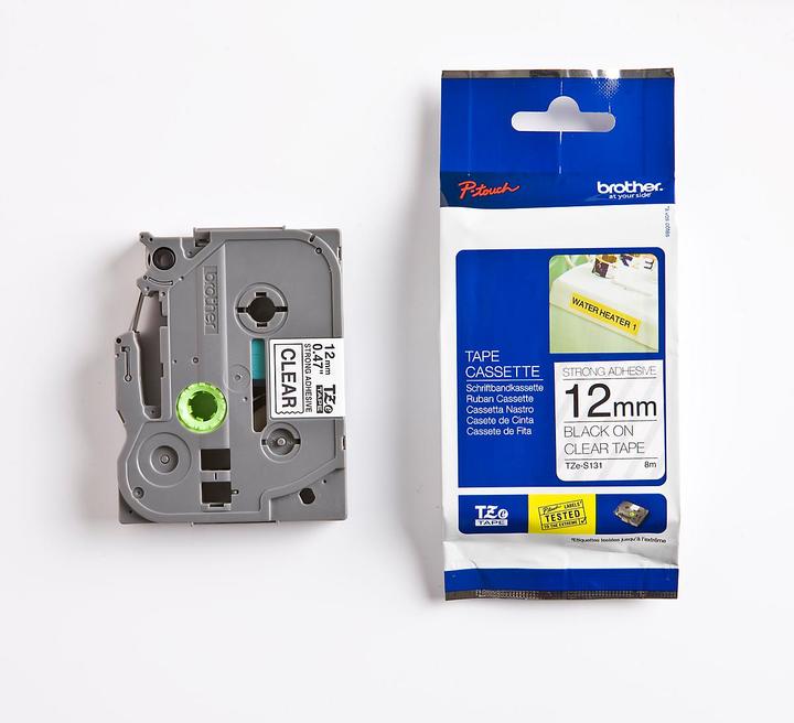 Produktbild Brother TZe-S131 (1.20 cm, Schwarz, Transparent)