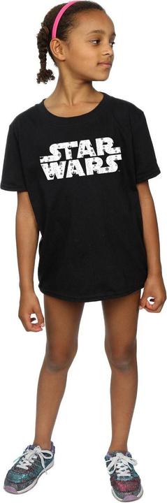 Actual product image Star Wars Girls Christmas Logo Cotton T-Shirt (116)