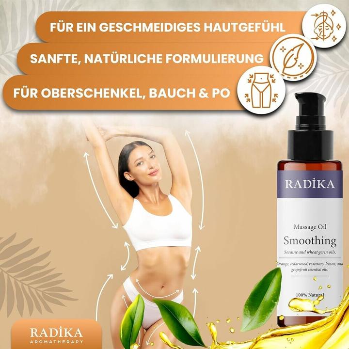 Productafbeelding Radika Massageöl, Beruhigendes Massage-Öl, 100% Rein, BIO, natürlich, 100 ml (100 ml)