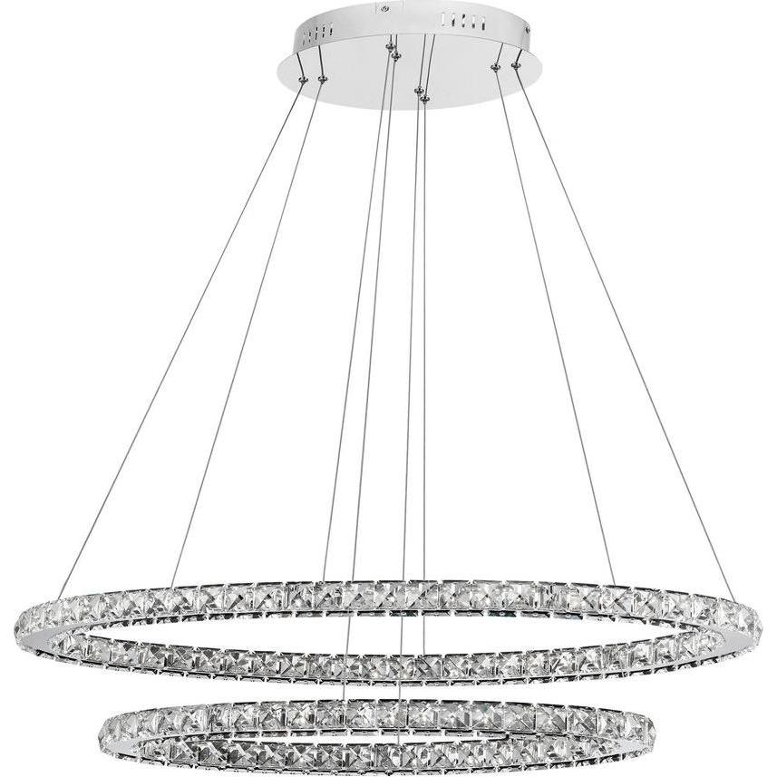 Thumbnail - Nova Luce, Pendelleuchte, CELINE LED Pendelleuchte Chrom 50W Neutralweiss 85x42x120cm 7403002