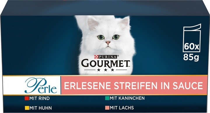 Image du produit Gourmet Perle Les Filettines en sauce (Adulte, Senior, 60 pcs, 5100 g)