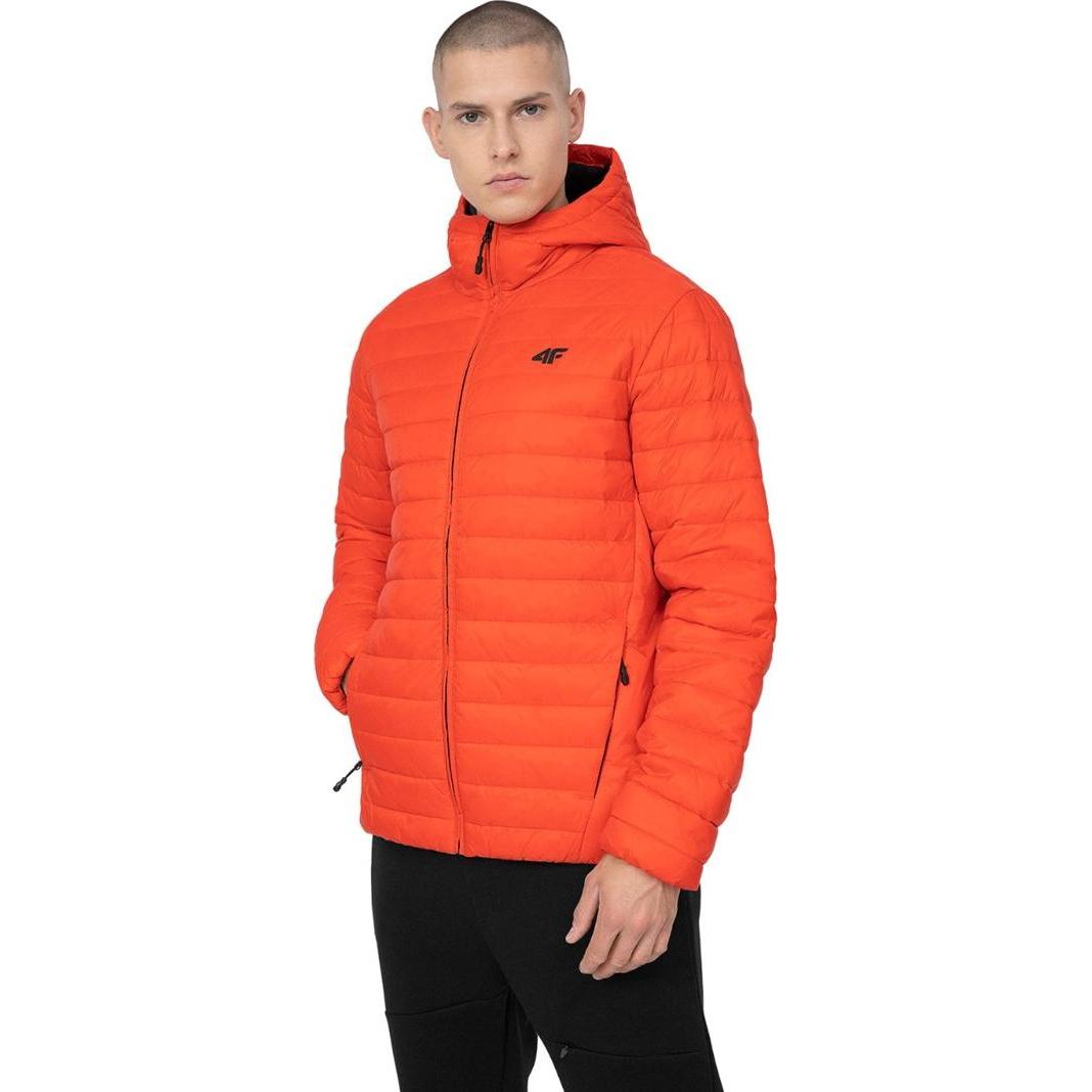 4F, Herren, Jacke, Orange Herren-Daunenjacke SS23TDJAM085 70S (M) (70), Orange, 70