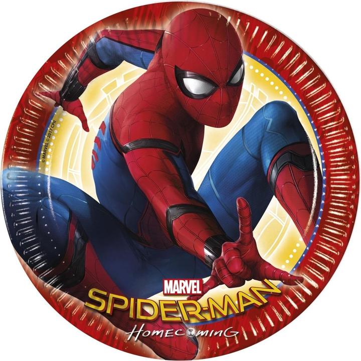 Actual product image Decorata Party Assiettes à dessert Spiderman Anniversaire