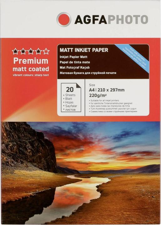 AGFAPHOTO Premium Double Side Matt-Coated 220 g A 4 20 sheets (220 g/m², A4, 1 x)