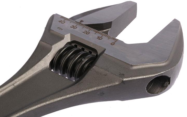 Produktbild Bahco Rollgabelschlüssel mit Zentralmutter, phosphatiert, 380 mm - Industrieverpackung (44 mm)