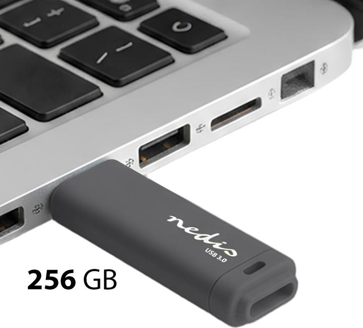 Actual product image Nedis Flash drive | 256 GB | USB Type-A | read speed: 80 MB/s | write speed: (256 GB, USB-A)