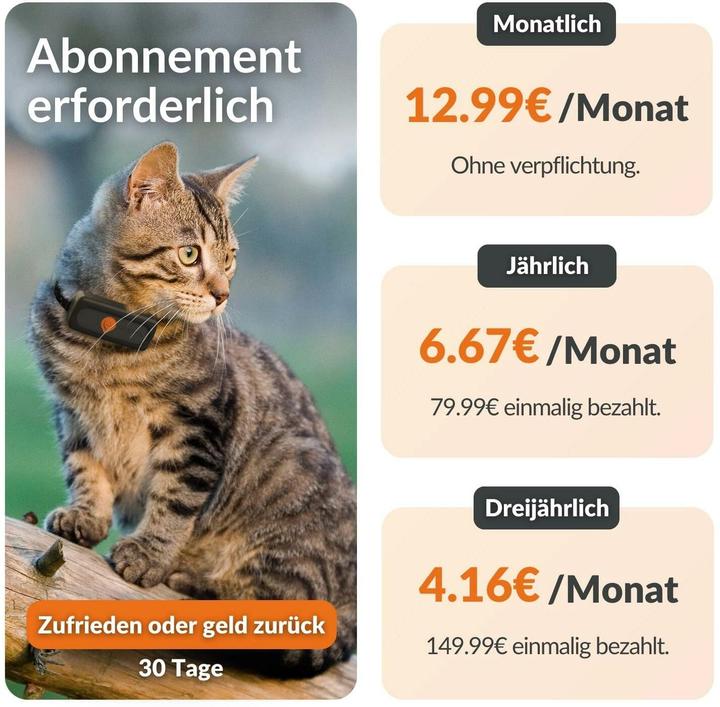 Immagine prodotto Weenect GPS-Tracker XS für Katzen (Gatto)