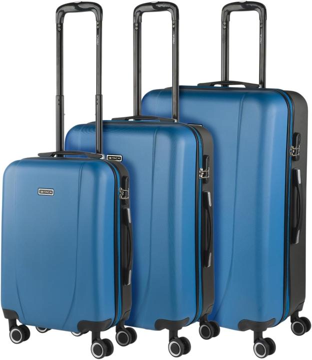 Immagine prodotto Itaca Set valigie rigide con rotelle e blocco combinato per viaggi