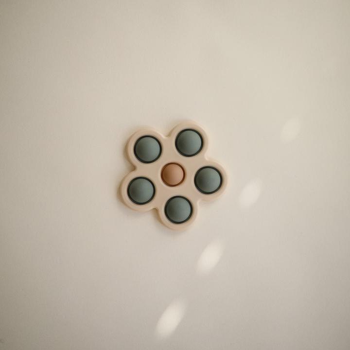 Actual product image Mushie Flower print toy (10 Months)