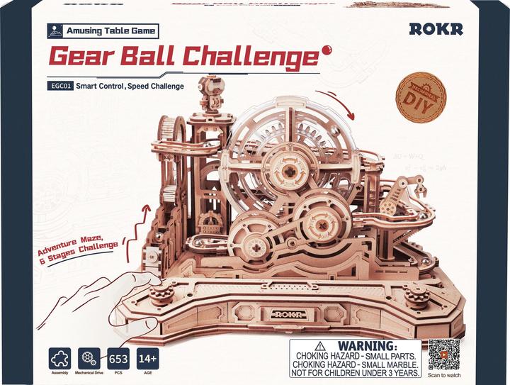 Actual product image Robotime Bausatz Gear Ball Challenge