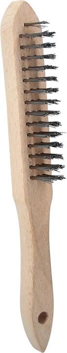 Productafbeelding KS Tools Roestvrijstalen handdraadborstel 3-rijig. 290mm 201.2310 (29 cm)