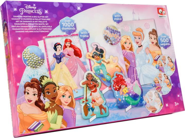 Canenco Disney Princess Diamond Painting e Glitter Art