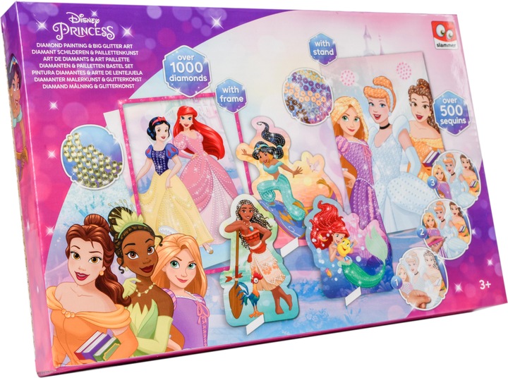 Produktbild Canenco Disney Princess Diamantmalerei und Glitzerkunst