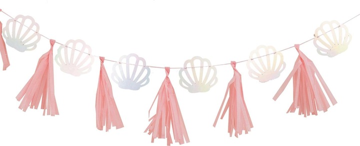 Actual product image Ginger Ray Shell / Tassel Garland Mermaids Party