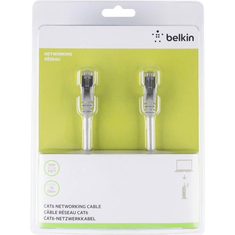 Thumbnail - Belkin Patch-Kabel RJ-45 (M) bis RJ-45 (M) (S/FTP, CAT6, 10 m), Netzwerkkabel