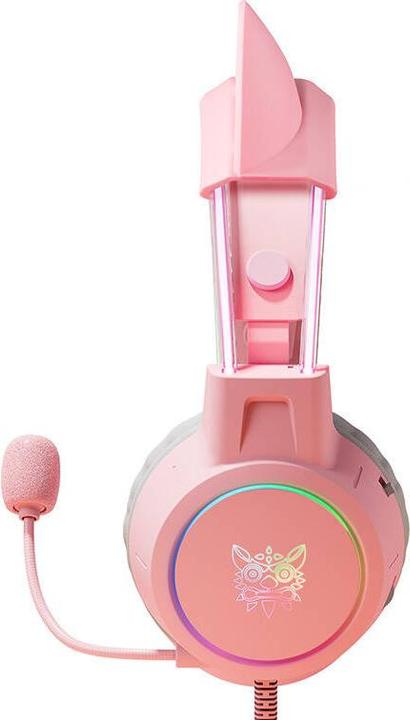 Immagine prodotto Onikuma Cuffie da gioco X15Pro Orecchie di gatto rosa (Cablato)