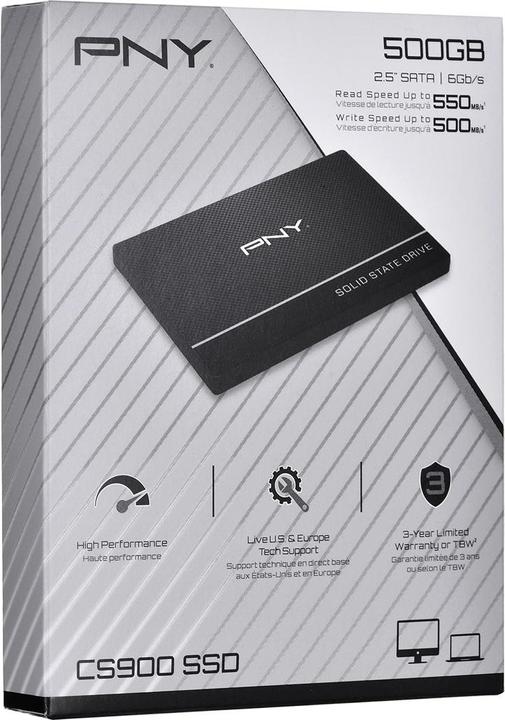 Produktbild PNY CS900 (500 GB, 2.5")
