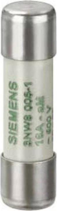 Produktbild Siemens SENTRON, Zylindersicherungseinsatz, 10x38 mm, 1 A, aM, Un AC: 500 V (1 A)