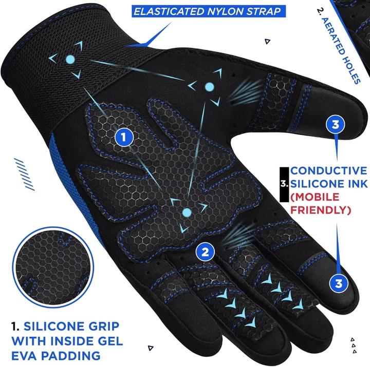 Image du produit Rdx Gants de musculation W1 – Gants entiers (M)