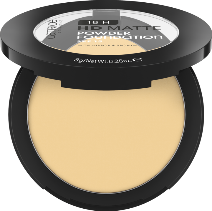 Actual product image Catrice 18H HD Matte Powder Foundation (012W)