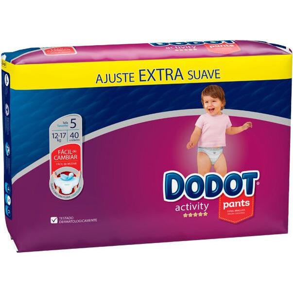 Dodot PANTS ACTIVITY T-5 diaper-pant 12-17 kg 40 u (Gr. 5, Tragepack, 40 Stück)