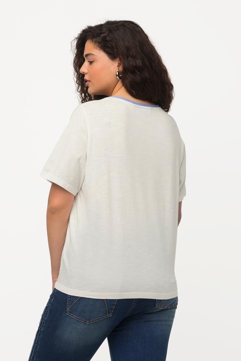 Actual product image Ulla Popken 1987 Patch Short Sleeve Tee (50, 52)