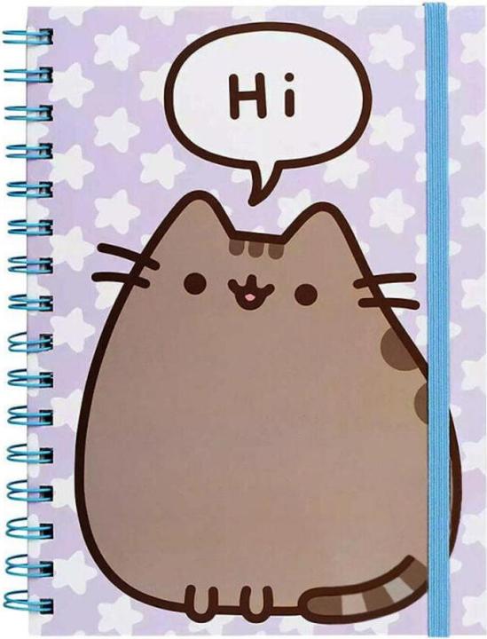 Pusheen Quaderno rilegato a filo Says Hi A5 (A5, Righe)