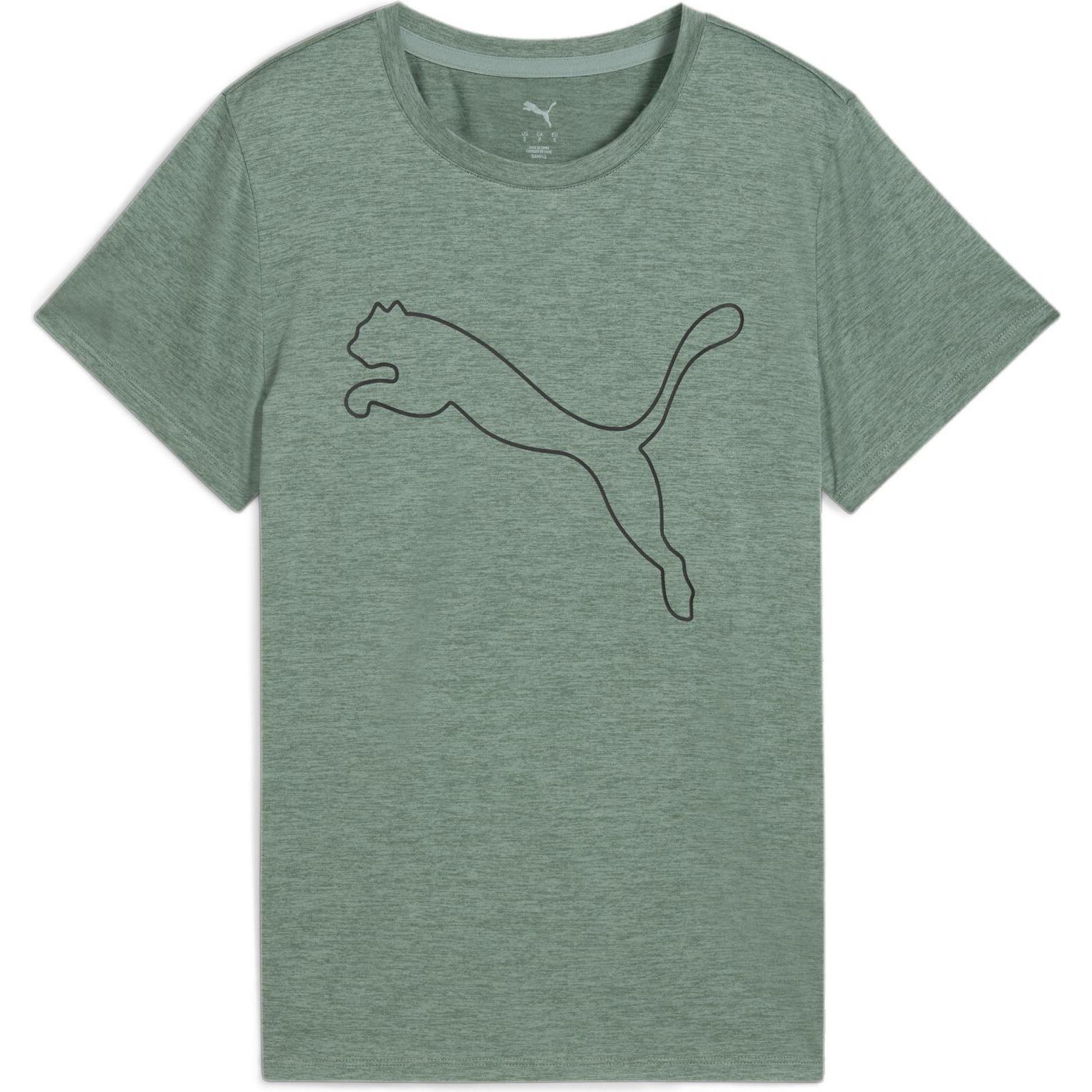 Puma, Damen, Sportshirt, W TAD ESSENTIAL Heather Logo Tee (S), Grün, S