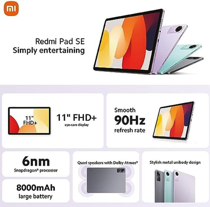 Produktbild Xiaomi Redmi Pad SE 11inch MIUI 14 4128G Tablets Mind Green (nur WLAN, 11", 128 GB, Mind green)