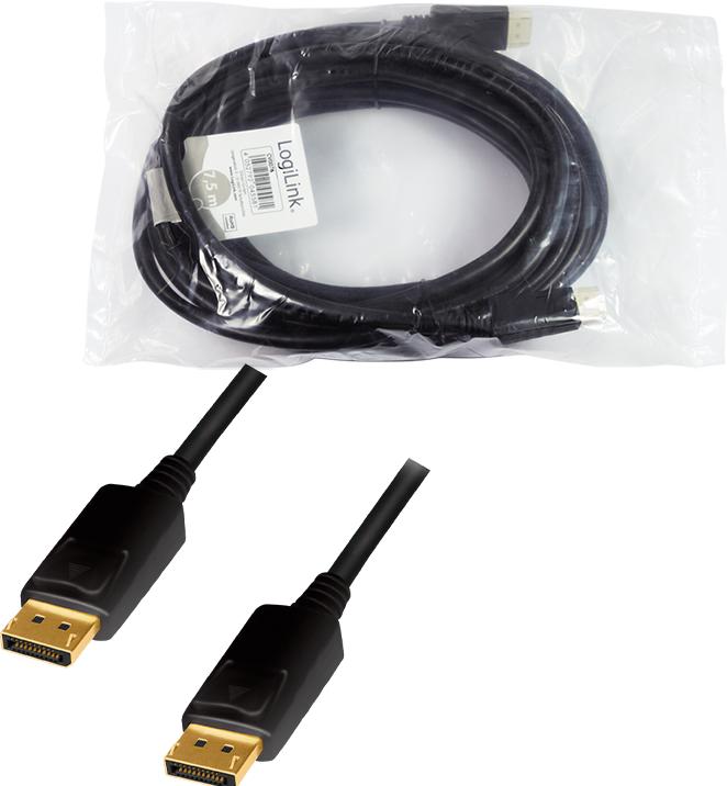 Actual product image LogiLink DisplayPort — DisplayPort (7.50 m, DisplayPort, 1.2)