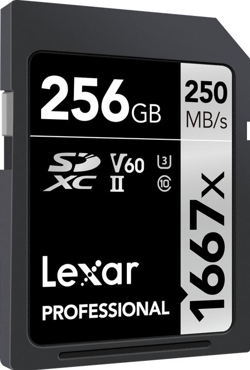 Image du produit Lexar Professionnel 1667x (256 Go, SDXC, U3, UHS-II)