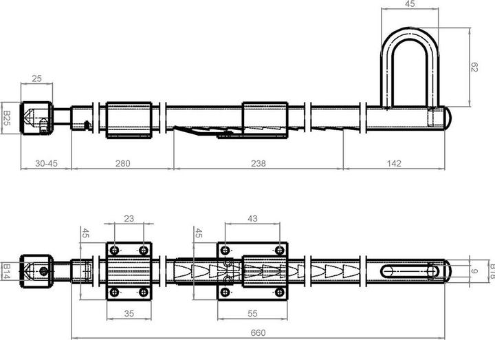 Productafbeelding Schänis Deurhouder type 9205 (1 Pcs.)