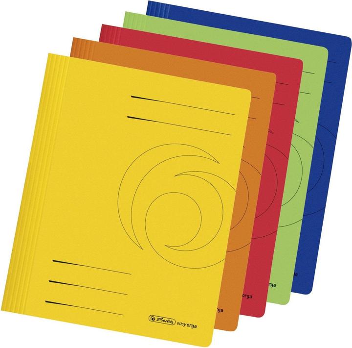Herlitz 10 losbladige ordners karton assorti kleuren DIN A4