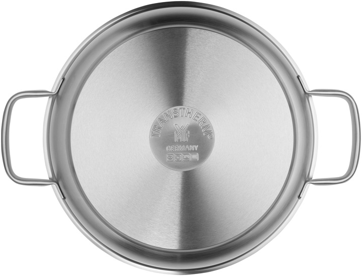 Actual product image WMF Stainless Steel Serving Pan 28cm Gourmet Plus Induction Uncoated (28 cm, Frying pan, Stainless steel)