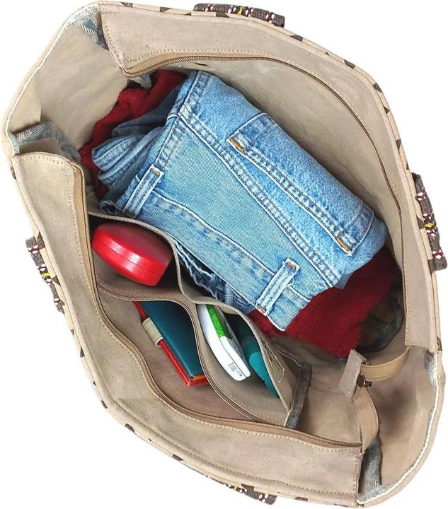 Produktbild Sunsa Schultertasche Handtasche Shopper No.64 Canvas recycelt (14.50 l)