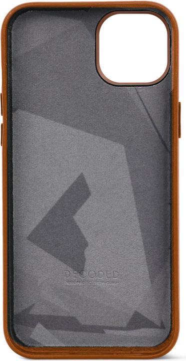 Actual product image Decoded Leather Backcover for iPhone 15 Plus Tan (Apple iPhone 15 Plus)