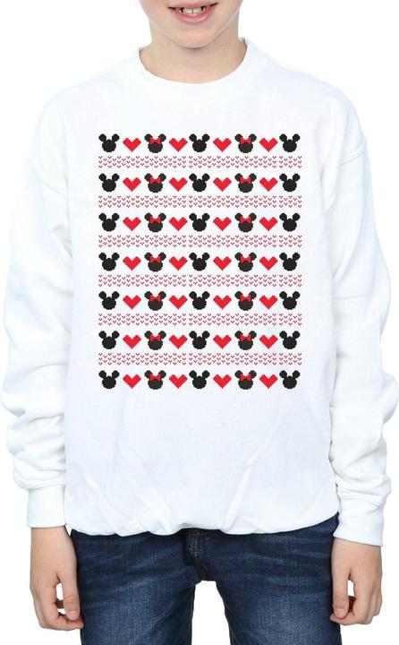 Produktbild Disney Mickey And Minnie Christmas Hearts Sweatshirt Jungen (140, 146)