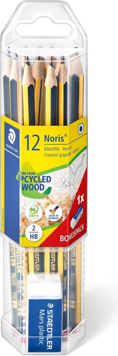 Staedtler Noris® 120 pencil Lead thickness: 2 mm Designation of hardness: HB (2 mm, HB, 12x)