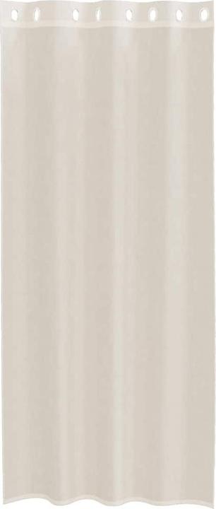 Produktbild VidaXL Voile Vorhänge mit Stangentaschen 2 Stk. Creme (140 x 140 cm)