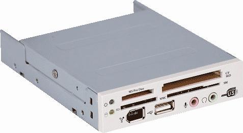 Produktbild Eurocase Card reader 33in1,USB,AU,FW,white (USB)