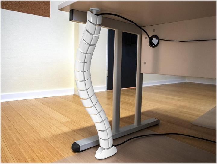 Actual product image Delock Cable duct height adjustable 0.74 m x 75 mm White (Duct, 74 cm)